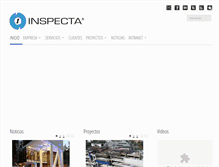 Tablet Screenshot of inspecta.cl